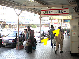 改札からの写真